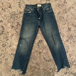 Maggie Mid-Rise Straight Leg Jeans